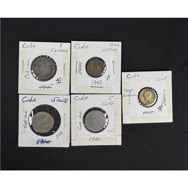 Collection of Cuban Coins