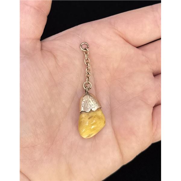 10k Gold BPOE Elks Lodge Elk Tooth Watch Fob