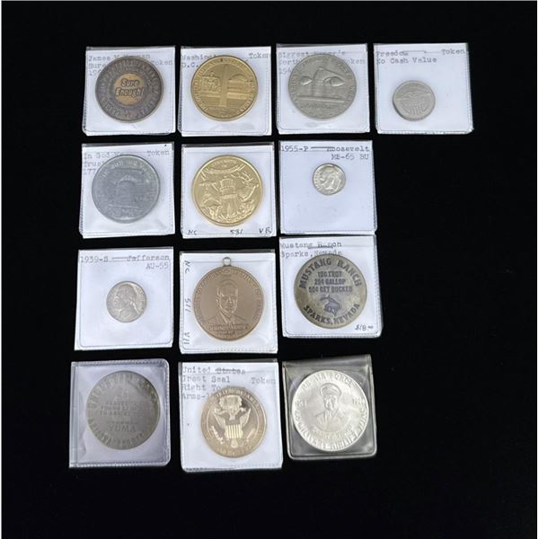 Collection of Assorted Tokens