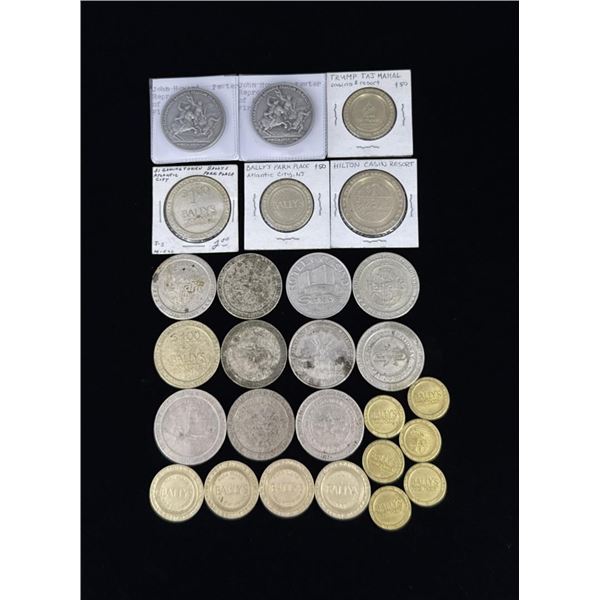 Collection of Casino Gaming Tokens