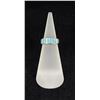 Image 1 : Sterling Silver Turquoise Block Ring