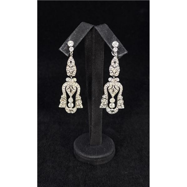 Ciro Art Deco Chandelier Costume Earrings