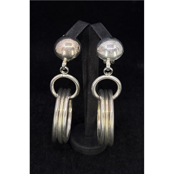 Minimalist Modernist Hoop Earrings