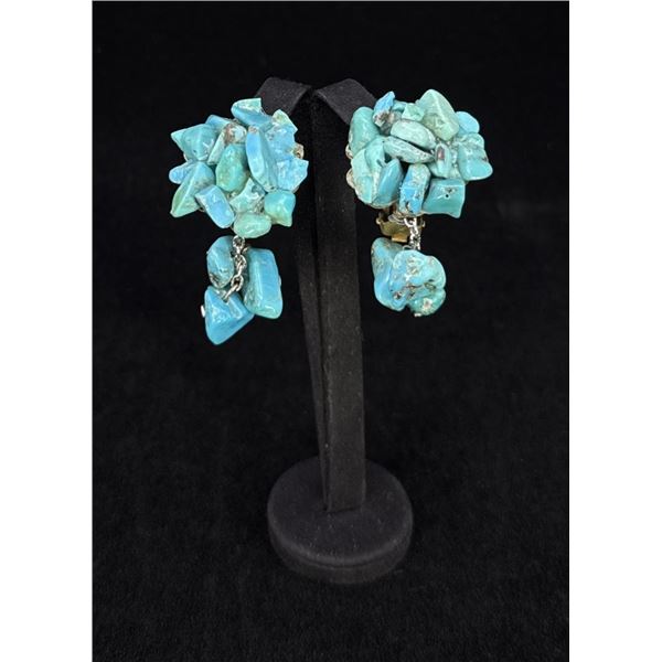 Turquoise Nugget Earrings