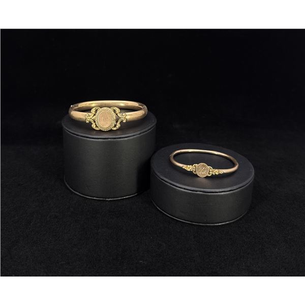 Victorian Bates and Bacon Gold Filled Bracelets