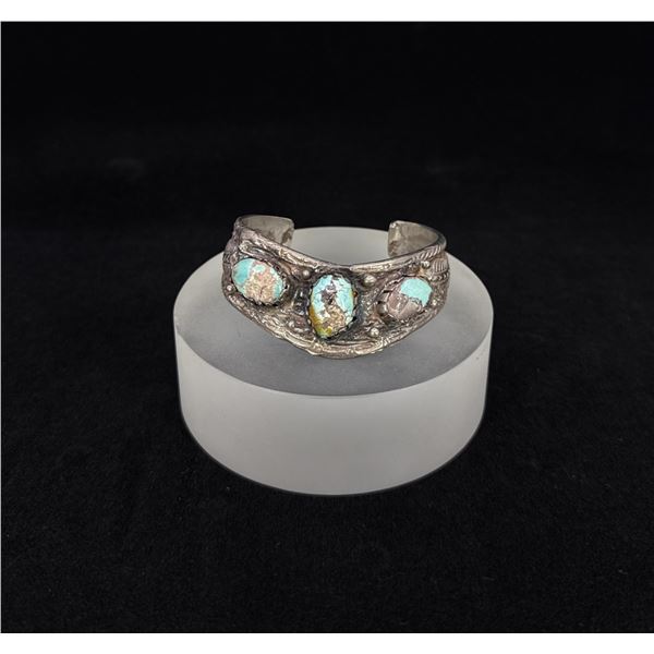 Navajo Sterling Silver Turquoise Bracelet