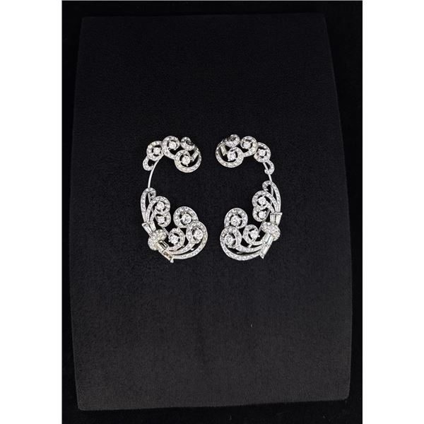 Demi Parure Rhinestone Fur Clip Set