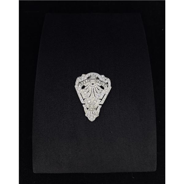 Costume Jewelry Rhinestone Fur Clip