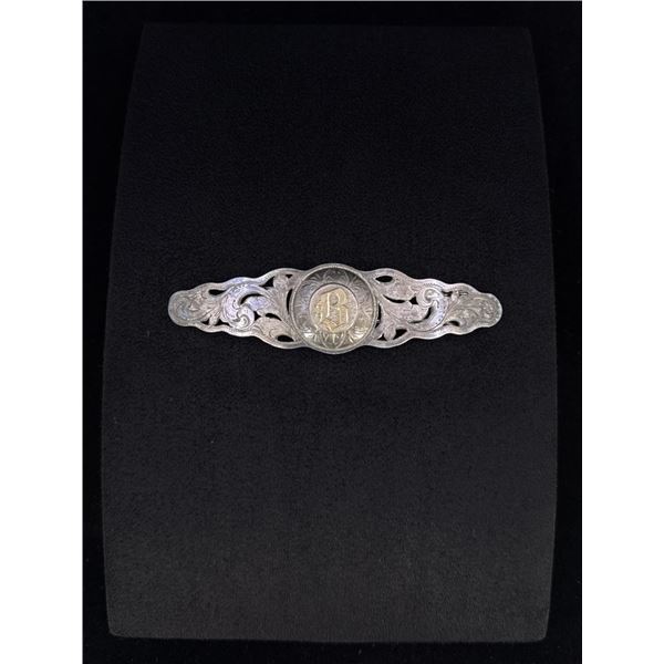 Sterling Silver Cowgirl Hair Barrette