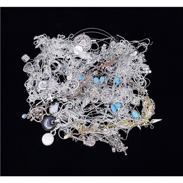 Large Group of Assorted Sterling Silver Jewelry