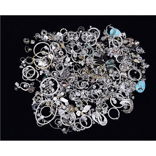 Group of Sterling Silver Earrings