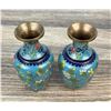 Image 3 : Pair of Chinese Cloisonne Enamel Vases