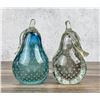 Image 2 : Pair of Murano Art Glass Pear Paperweights