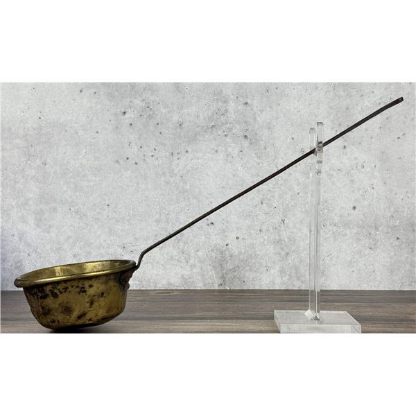 Antique Brass Hudsons Bay Fur Trade Era Ladle
