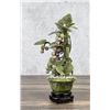 Image 2 : Chinese Jade Carved Grape Vine Bonsai Tree