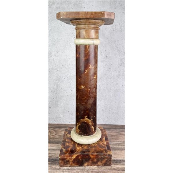 Regency Alabaster Column Pedestal Stand