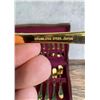 Image 4 : Gold Tone and Green Enamel Flatware Set