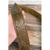 Image 9 : Sterling Silver Cowboy Tooled Leather Belt Buckle