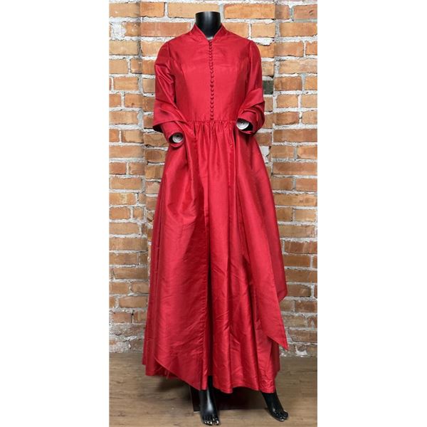 J. Peterman Company The Red Ball Gown Silk Dress