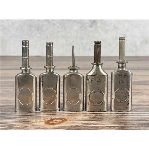 Antique Thumb Press Oil Cans