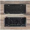Image 2 : 1954 Colorado License Plates Matched Set