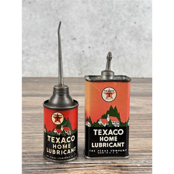 Texaco Home Lubricant Handy Oil Cans