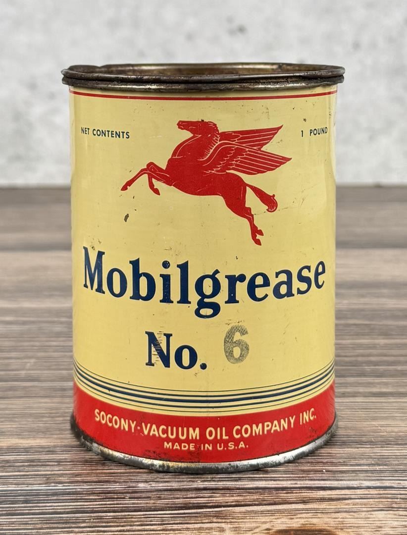 Mobilgrease Mobil Oil No 6 One Pound Tin Can