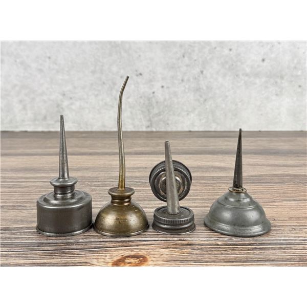 Collection Of Antique Oil Cans