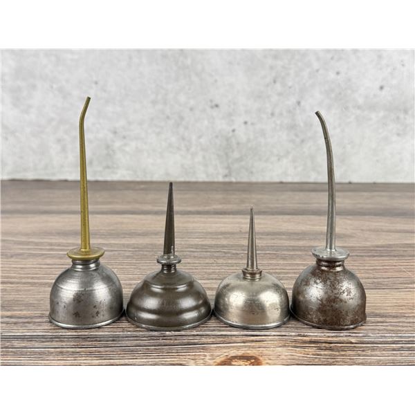 Collection Of Antique Oil Cans