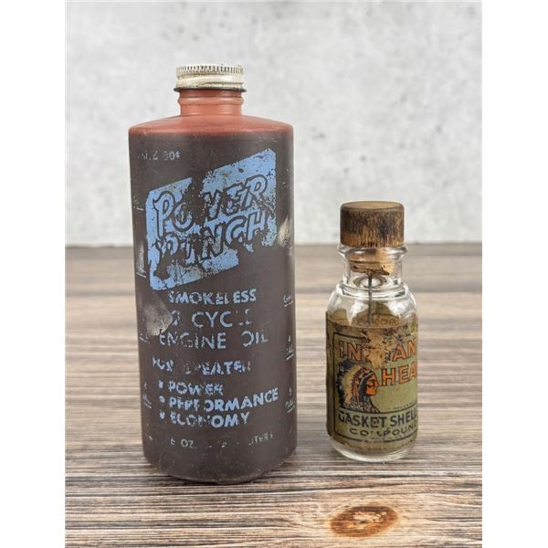 Indian Head Gasket Shellac Bottle