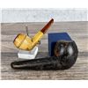 Image 1 : African Meerschaum Bulldog Block Smoking Pipe
