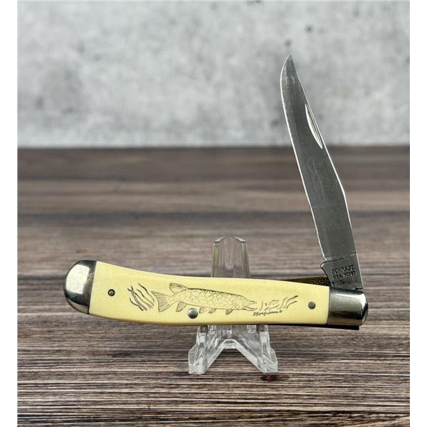 Schrade Scrimshaw Pocket Knife SC503 USA