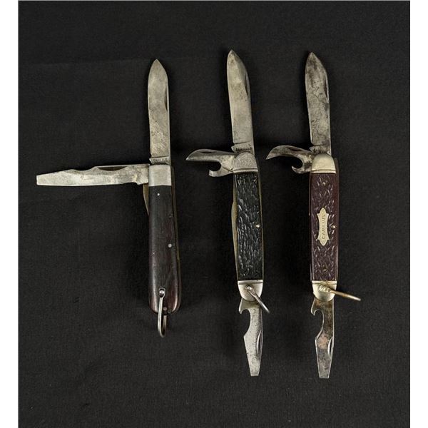 Collection Of Camillus Camp Pocket Knives