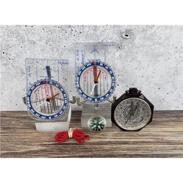 Group Of Land Navigation Compasses