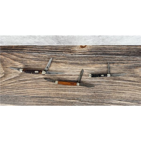 Collection Of Schrade Pocket Knives