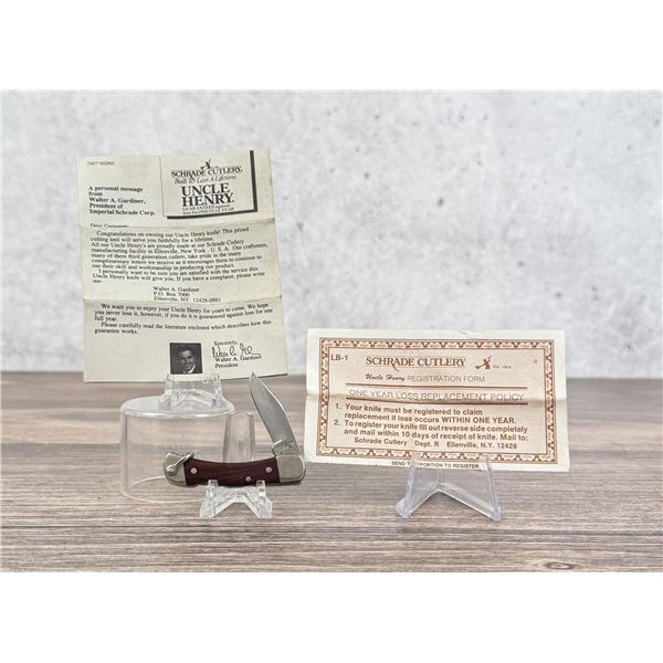 Schrade Uncle Henry LB-1 Pocket Knife USA