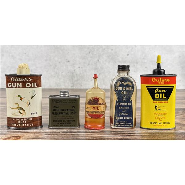 Collection of Handy Oiler Tin Cans