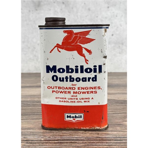 Mobiloil Mobil Pegasus Outboard Motor Oil Can