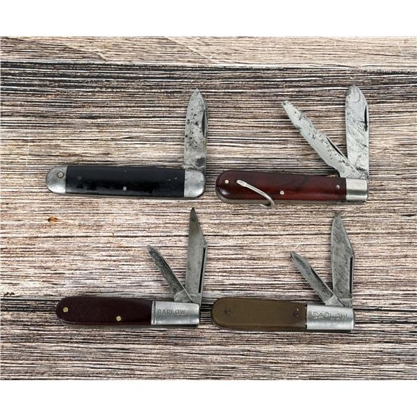 Collection of Barlow Pocket Knives