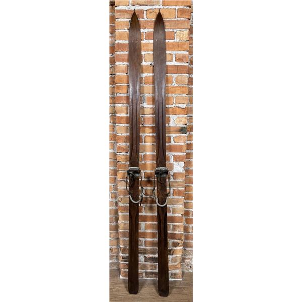 Montgomery Ward Hickory Wood Skis