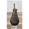 Image 2 : Hunting Dog Copper Brass Black Powder Flask
