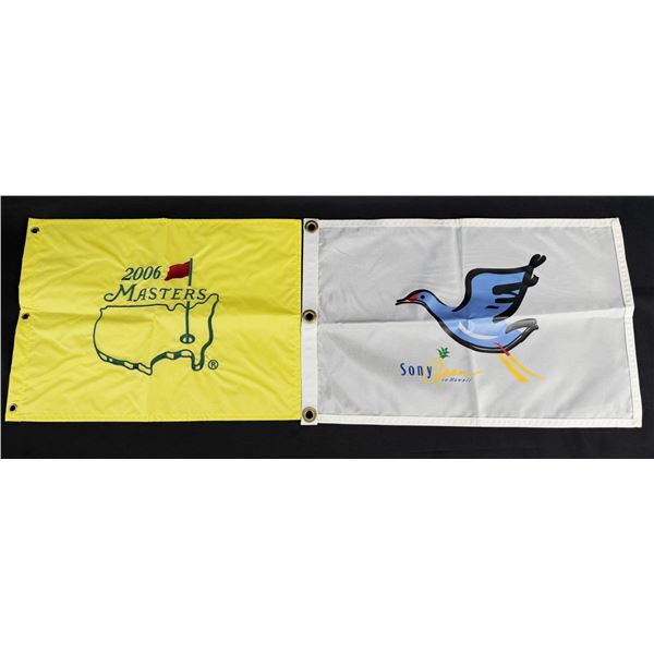 Masters and Sony Open Golf Tournament Flags
