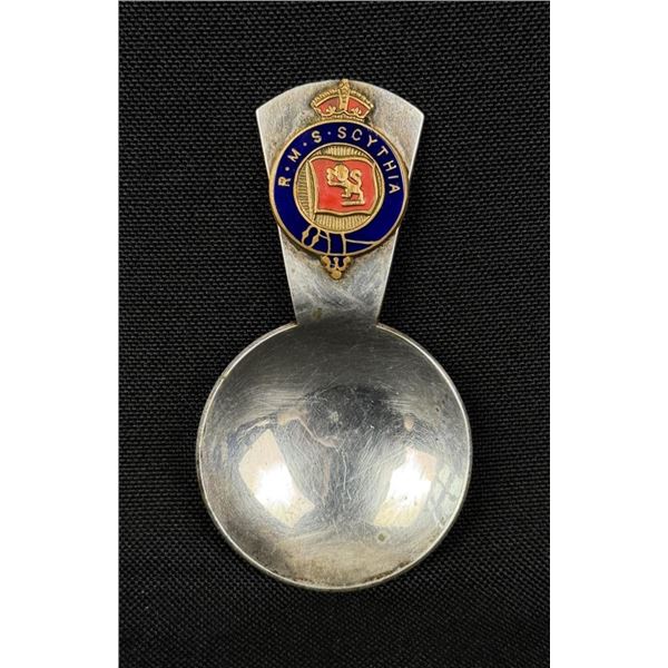 RMS Scythia Cunard White Star Line Spoon Caddy