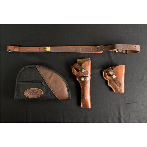 Hunter Leather Holster Sling Pistol Case