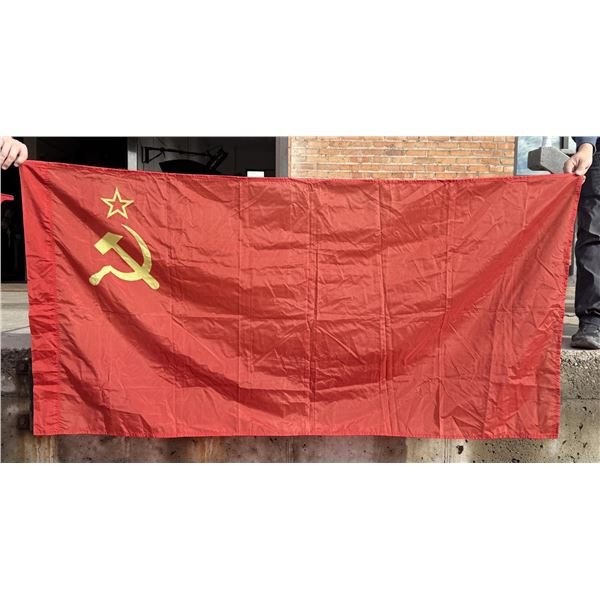USSR Soviet Union Satin Flag