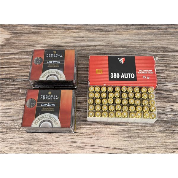 90 Rounds of .380 Pistol Ammo