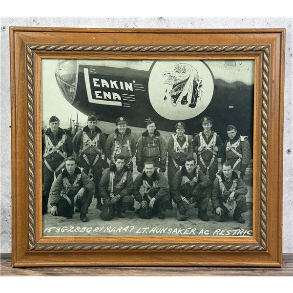 Post WW2 Bomber Airplane Plane Nose Art Photo