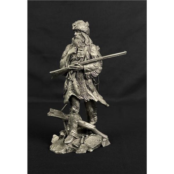 Franklin Mint Jim Pointer Pewter Fur Trapper
