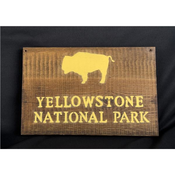 Yellowstone National Park Sign