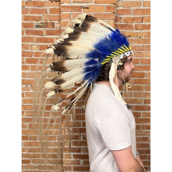 Montana Indian Turkey Feather Headdress